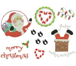 Stickserie - Weihnachtsmann